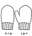 Hust and Claire Mittens - Wool - Flori - Tea Leaf