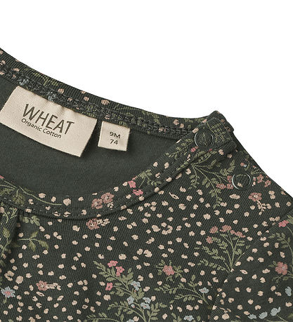Wheat Body l/æ - Liv - Black Coal Small Flowers