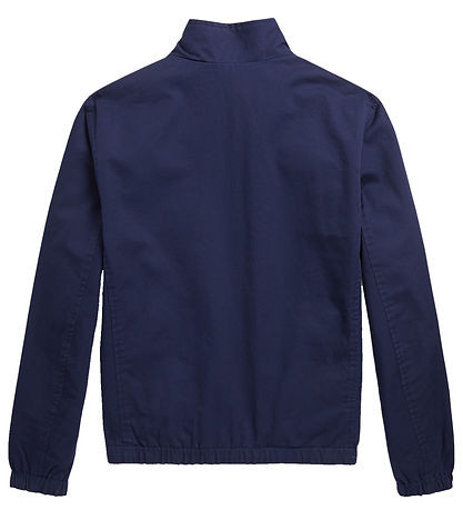 Polo Ralph Lauren Jakke - Vendbar - Blåternet/Navy m. Print