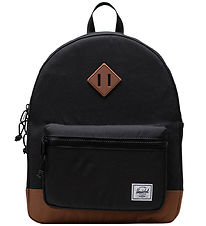Herschel Rygsæk - Heritage Youth - EcoSystem - Sort/Saddle Brown