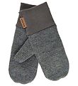 Mikk-Line Mittens - Knitted - Anthracite w. Glitter