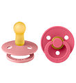 BIBS Colour Pacifiers - 2-Pack - Size 2 - Round - Dusty Pink/Cor