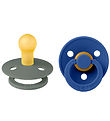 BIBS Colour Sutter - 2-pak - Str. 1 - Rund - Pine/Cornflower