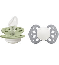 BIBS Infinity Natsutter - 2-pak - Str. 2 - Anatomisk - Sage Glow