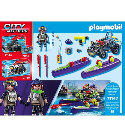 Playmobil City Action - SWAT Multi Terrain... - 71147 - 59 Dele