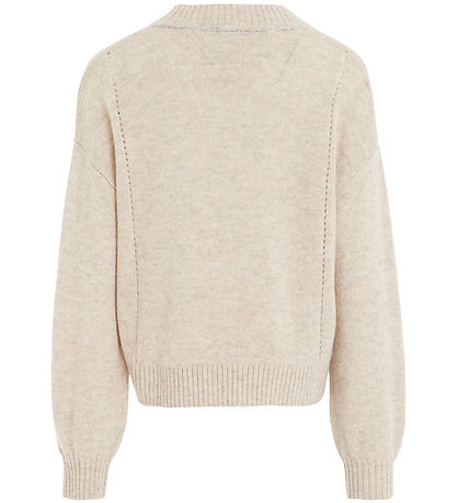 Tommy Hilfiger Bluse - Uld - Strik - Essential - Merino Mela