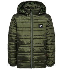 Hummel Dynejakke - hmlBilbo Tex - Olive Night
