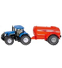 Siku Traktor m. Gylletank - New Holland T7070 - 1:50 - Blå/Orang