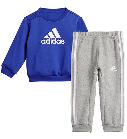 adidas Performance Sweatsæt - I BOS LOGO JOG - Blå/Hvid