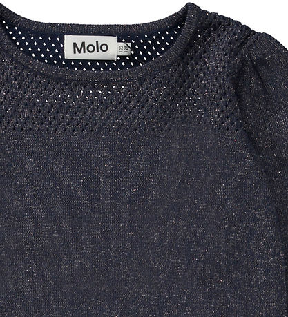 Molo Bluse - Strik - Ceneen - Navy Sky
