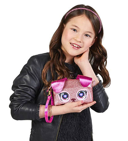 Purse Pets Håndtaske m. Lys - Dazzling Diva - Rosa Glimmer