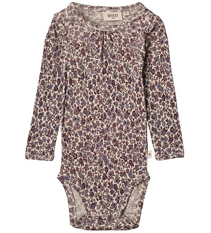 Wheat Body l/æ - Uld - Gatherings -  Purple Flowers