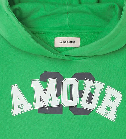 Zadig & Voltaire Hættetrøje - Lime m. Print