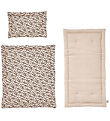 OYOY Dukkesengetøj m. Madras - Leaf - Beige