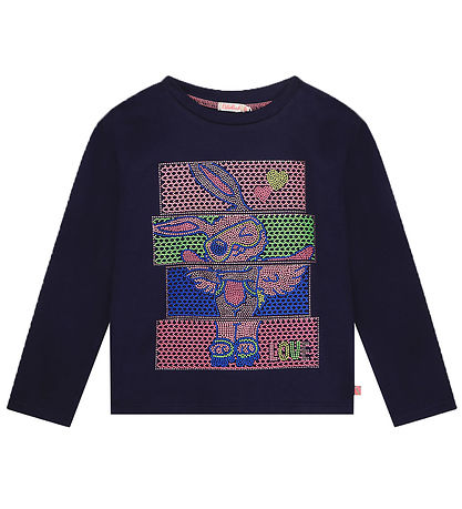 Billieblush Bluse - Navy m. Similisten