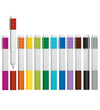 LEGO® Stationery Tuscher - 12-pak - Multifarvet