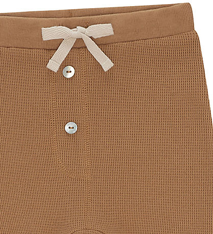 Monsieur Mini Bukser - Baggy Waffle - Brown Suger