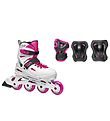 Rollerblade Rulleskøjtesæt - Fury Combo - Hvid/Pink - Inliner