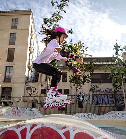 Rollerblade Rulleskøjtesæt - Fury Combo - Hvid/Pink - Inliner