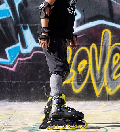 Rollerblade Rulleskøjter - Fury - Sort/Gul - Inliner