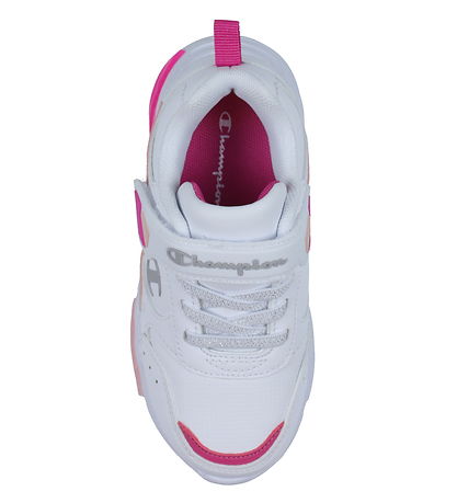 Champion Sko m. Lys - Wave PU G TD - Hvid/Pink/Pudder