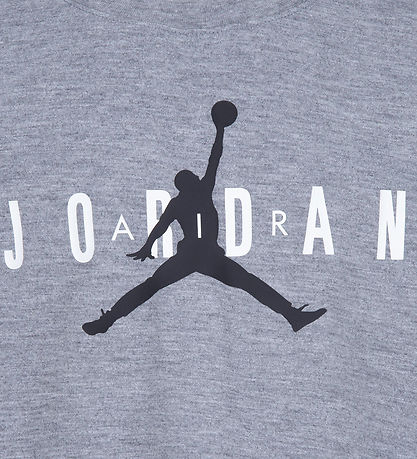 Jordan T-Shirt/Leggings - Gråmeleret m. Logo