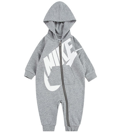Nike Heldragt - Gråmeleret m. Hvid