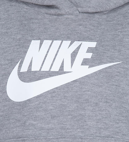 Nike Sweatsæt - Gråmeleret m. Hvid