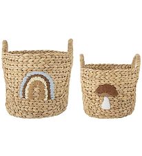Bloomingville Mini Kurve - 2 stk. - Agnes - 32x32/26x26 cm - Nat