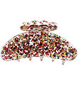 By Stær Hårklemme - Asta - 10x5 cm - Confetti Rød/Guld