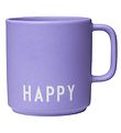 Design Letters Krus - Favourite - Lavendel m. Happy