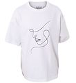 Hound T-shirt - Oversized - White m. Print