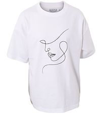 Hound T-shirt - Oversized - White m. Print