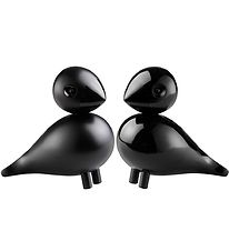 Kay Bojesen Træfigurer - Turtelduer - 9 cm - Sort