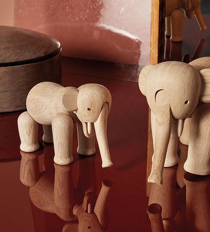 Kay Bojesen Træfigur - Elefant - 12 cm - Mini - Eg