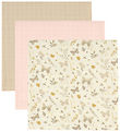 Cam Cam Stofbleer - 70x70 cm - 3-pak - Sommerfugl/Coral/Latte