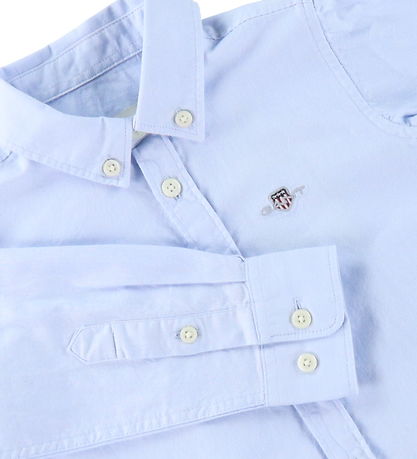 GANT Skjorte - Shield Oxford - Capri Blue