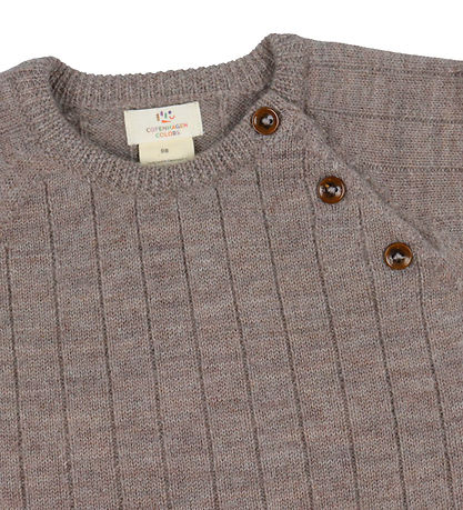 Copenhagen Colors Bluse - Uld - Natural Melange