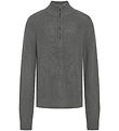 Grunt Bluse - Strik - Durbuy - Light Grey