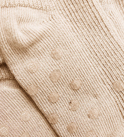 Minymo Strømper - 2-pak - Antiskrid - Offwhite