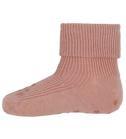 Minymo strømper - 2-pak - Antiskrid - Rose Cloud