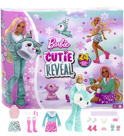 Barbie Cutie Reveal Julekalender - 24 Låger