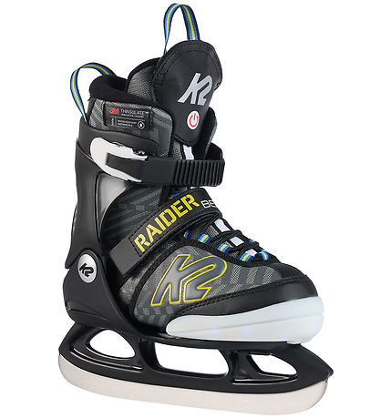 K2 Skøjter m. Lys - Raider Beam Ice - Grå/Sort