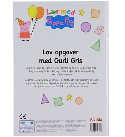 Alvilda Opgavebog - Lær Med Gurli Gris - Skriv Og Visk Ud - Dans