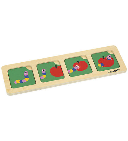 Janod Puslespil - 4x10 Brikker - Sequences Cards - Haven