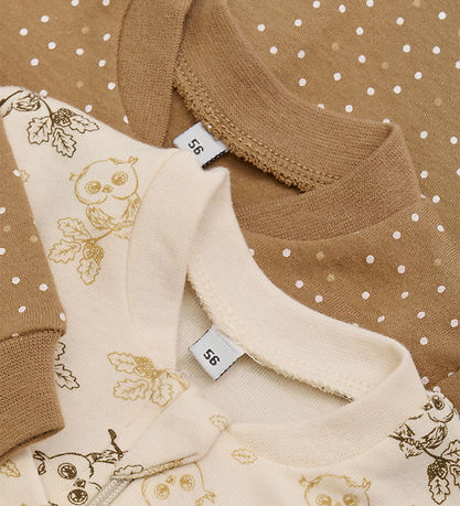 Pippi Baby Heldragt - Natdragt - 2-pak - Whitecap Grey