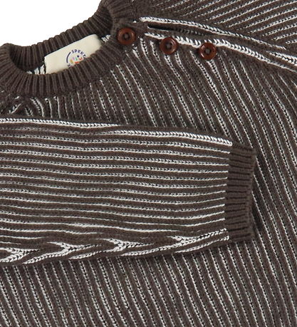 Copenhagen Colors Bluse - Strik - Mørk Brun Cream Co