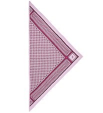 Lala Berlin Tørklæde - 162x85 - Triangle Lattice M - Fushia Rose