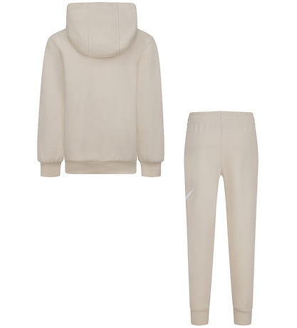 Nike Sweatsæt - Sanddrift m. Hvid