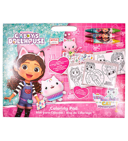 Gabby's Dollhouse Malebog m. Klistermærker/Farver